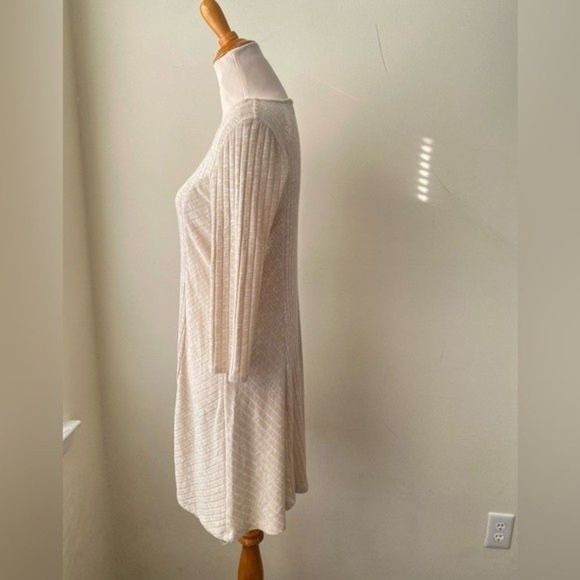 Altar'd State NWT ribbed knit dress stretch A-line heather tan women’s size S - Picture 4 of 12